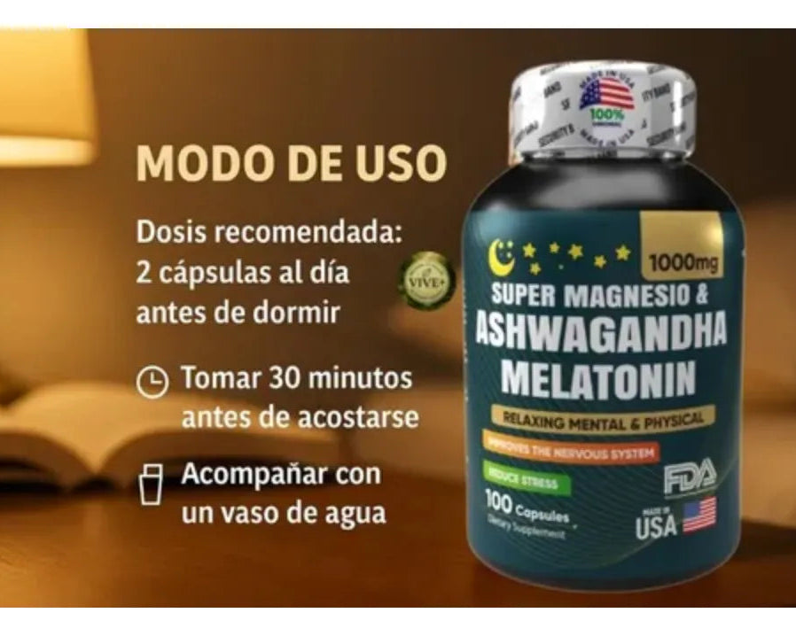 Super Magnesio Ashwagandha X2